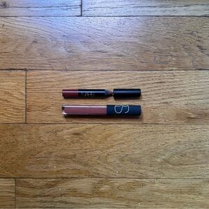 NARS Cosmetics velvet matte lip pencil, Do me baby & lip gloss, No regrets